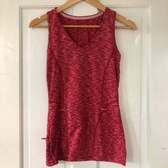 Athleta Tops - ATHLETA Red Heather Tank with Pocket in Size XXS